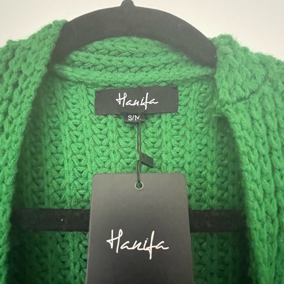 COPY - Hanifa, Emerald Green Mya Sweater Cardigan/Maxi Dress. never worn. - Picture 5 of 5